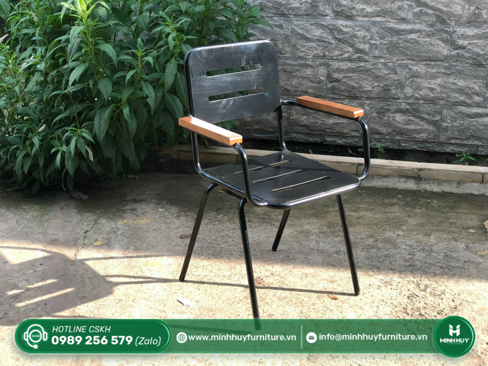 Ghế Sắt Sơn Tĩnh Điện Tay Gỗ Kiểu Vintage MH153 được sử dụng cho lĩnh vực nào?