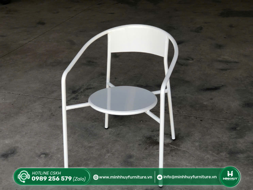 Đặc điểm sản phẩm Ghế Sắt Tựa Cong Có Tay Vịn MH184