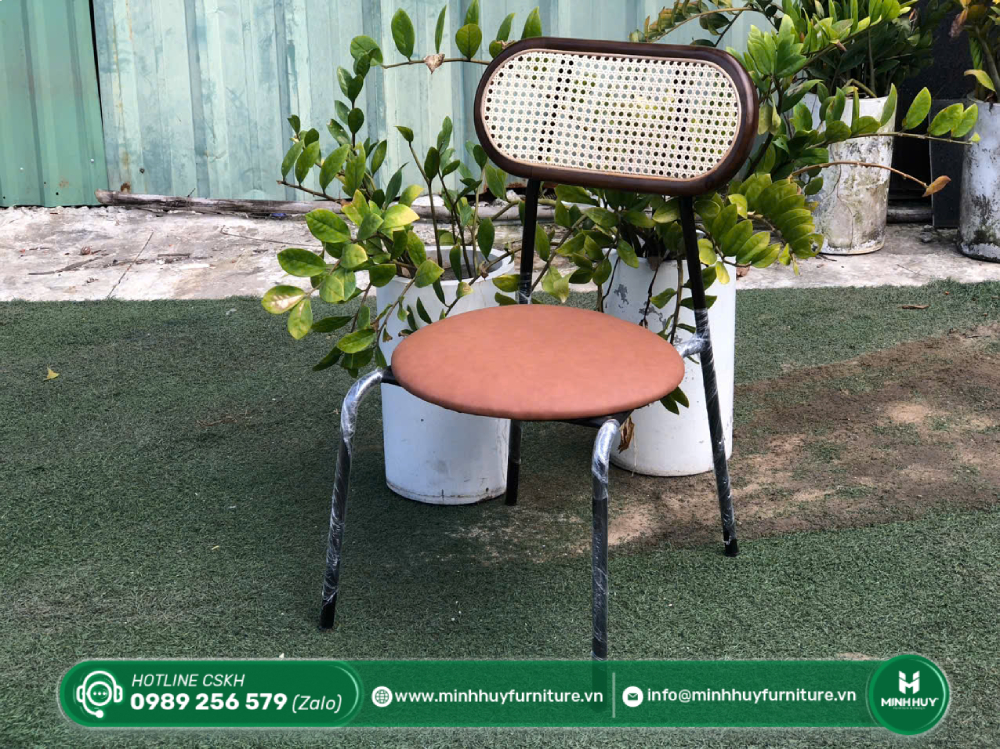 Thông số sản phẩm Ghế Tựa Mây Nệm Da MH147