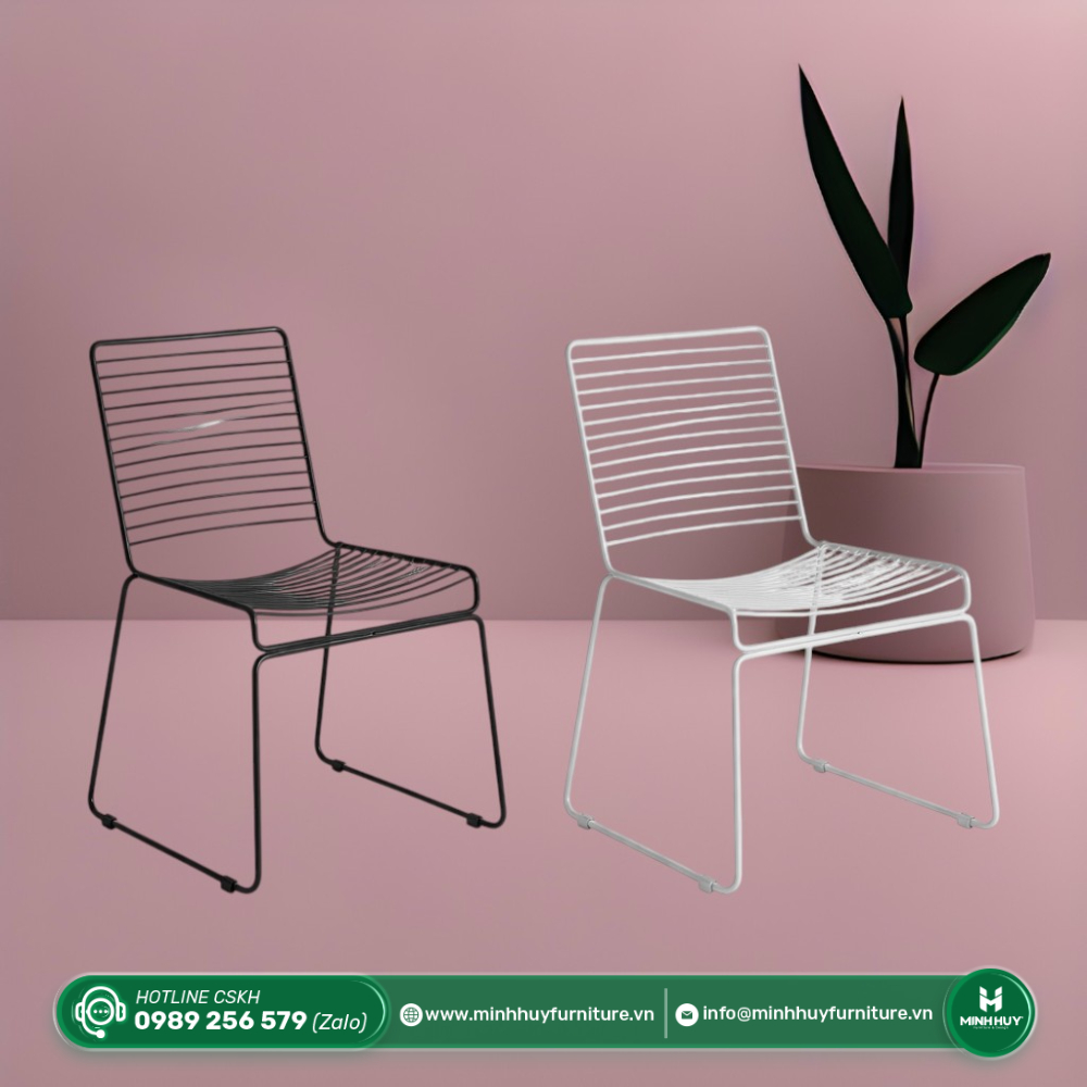 Cách vệ sinh Ghế Cafe Sắt Lưới Chân Quỳ Sơn Tĩnh Điện MH142