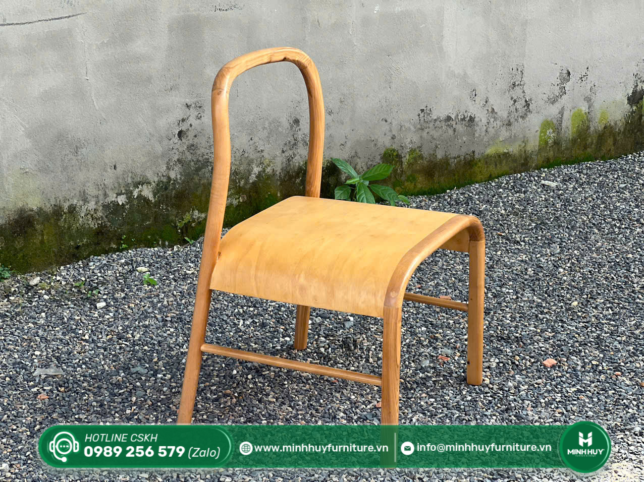 Hình ảnh thực tế mẫu Ghế Gỗ Uốn Cong Minimal MH111