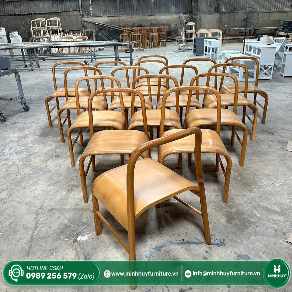 Hình ảnh thực tế mẫu Ghế Gỗ Uốn Cong Minimal MH111