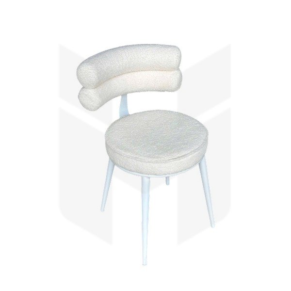 Ghế Lông Cừu Trắng Lưng Đôi Nordic MH109