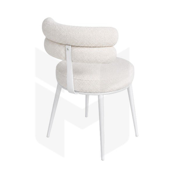 Ghế Lông Cừu Trắng Lưng Đôi Nordic MH109