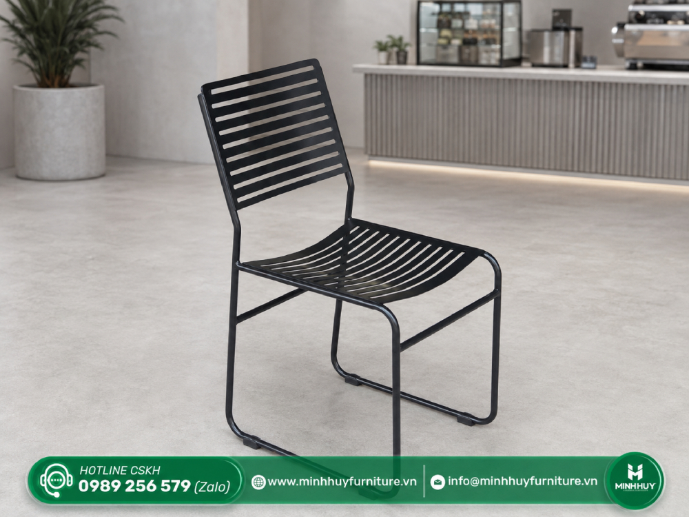 Cách vệ sinh Ghế Cafe Sắt Lưới Chân Quỳ Sơn Tĩnh Điện MH224