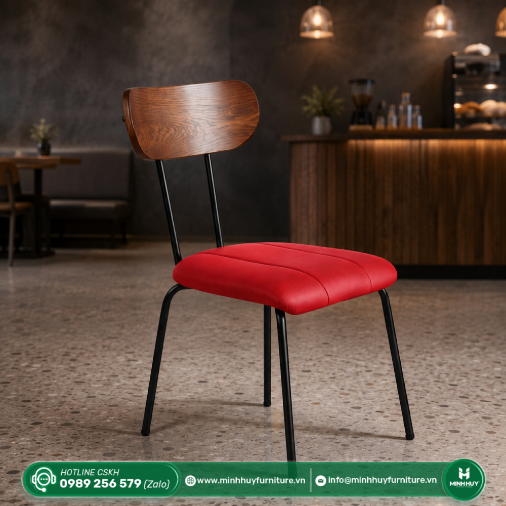 Ghế Lotte Lưng Gỗ Bọc Nệm Simili Chân Sắt Sơn Tĩnh Điện MH233 được sử dụng cho lĩnh vực nào?