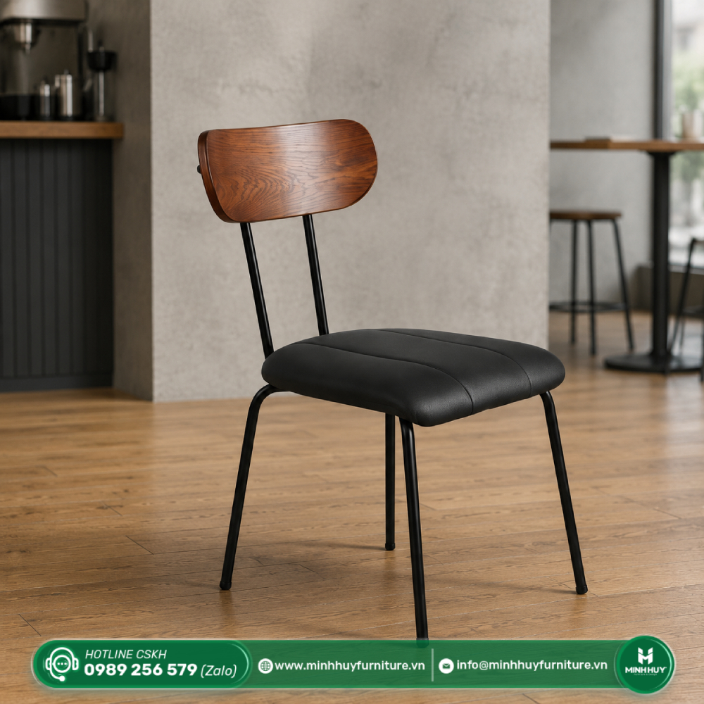 Cách vệ sinh Ghế Lotte Lưng Gỗ Bọc Nệm Simili Chân Sắt Sơn Tĩnh Điện MH233