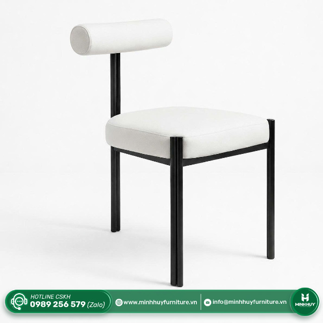 Thông số sản phẩm Ghế nệm bọc vải chân sắt MH229