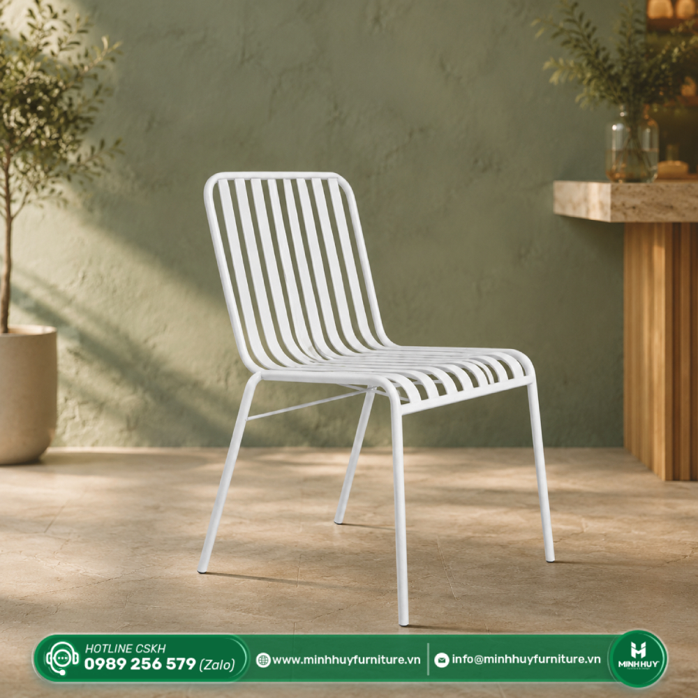 Cách vệ sinh Ghế Sắt Ngoài Trời Không Tay Sơn Tĩnh Điện MH241