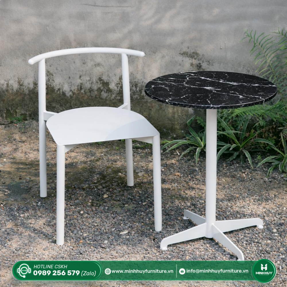 Cách vệ sinh Ghế Sắt Tựa Cong Tối Giản MH207
