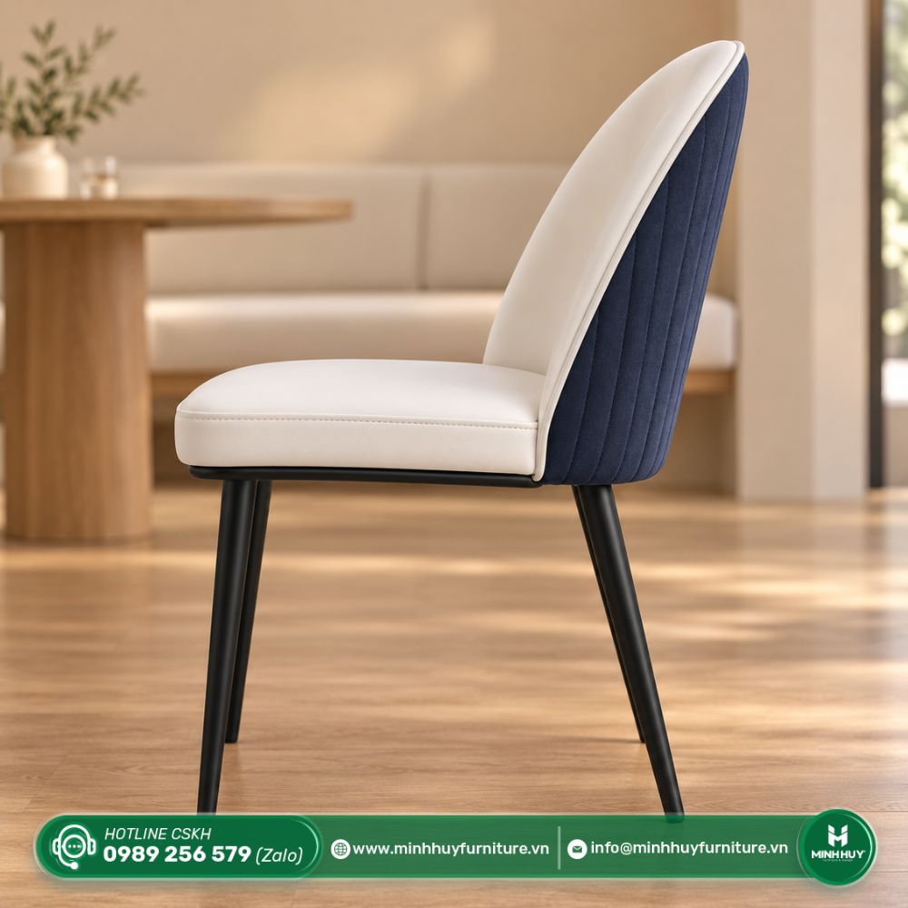 Cách vệ sinh Ghế Sky Nệm Bọc Da Chân Sắt MH031