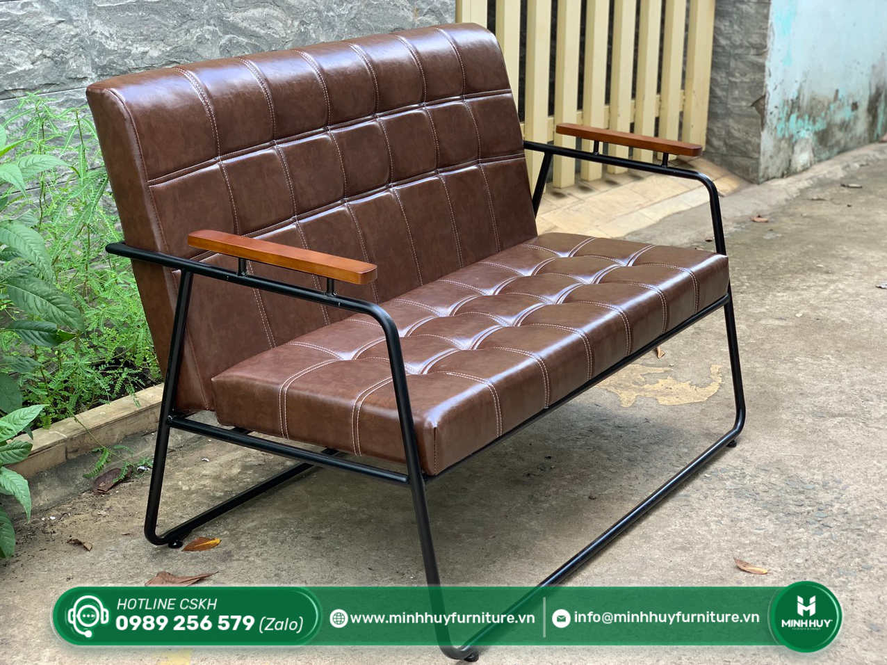 Ghế Sofa Băng Nệm Da Ô Vuông Tay Gỗ Khung Sắt MHSF028 được sử dụng cho lĩnh vực nào?