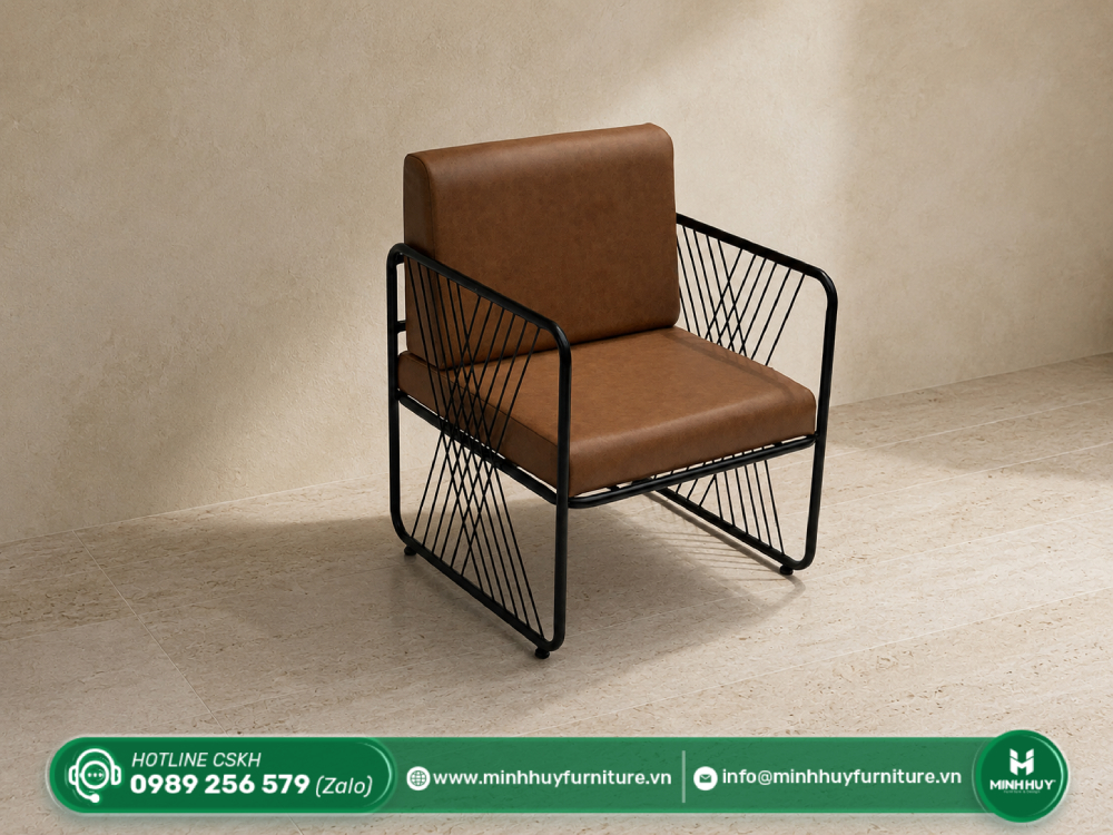 Đặc điểm sản phẩm Ghế Sofa Cafe Khung Lưới Nệm Simili MH219