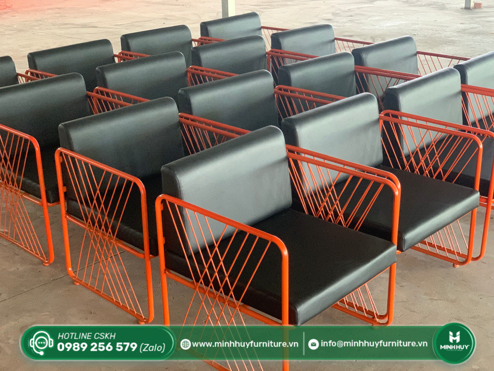 Cách vệ sinh Ghế Sofa Cafe Khung Lưới Nệm Simili MH219
