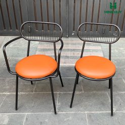 Ghế sắt cafe kèm nệm MH027