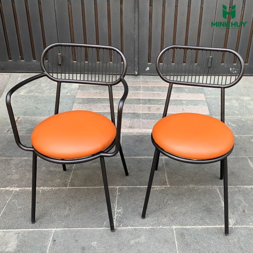 Ghế sắt cafe kèm nệm MH027