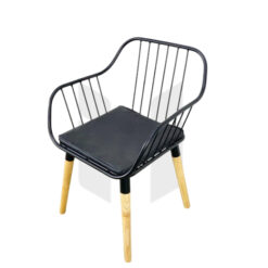 Ghế Sắt Cafe Chân Gỗ MH034