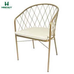 Ghế sắt decor kèm nệm MH030