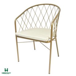 Ghế sắt decor kèm nệm MH030