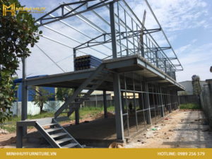 Nhà khung sắt lắp ghép
