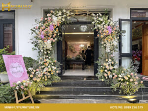 khung sắt cổng hoa cưới