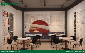 Mẫu thiết kế quán cafe boardgame đẹp