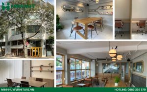 Mẫu thiết kế quán cafe coworking space đẹp