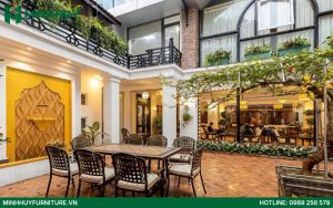 Mẫu thiết kế quán cafe sân vườn đẹp