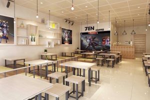 Mẫu thiết kế quán cafe gaming đẹp