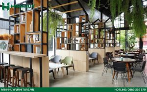 Mẫu thiết kế quán cafe phong cách Châu Âu đẹp