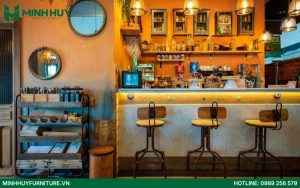 Mẫu thiết kế quán cafe phong cách vintage đẹp