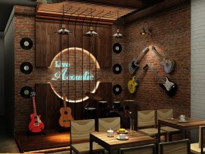 Mẫu thiết kế quán cafe acoustic đẹp