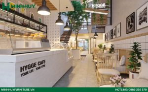 Thiết kế và thi công nội thất quán cafe bánh ngọt