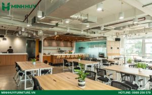 Thiết kế và thi công nội thất quán cafe coworking space
