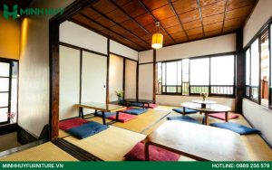 Thiết kế và thi công nội thất quán cafe phong cách Nhật Bản