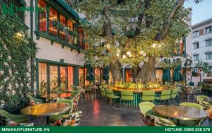 Thiết kế và thi công nội thất quán cafe sân vườn