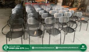 xưởng sản xuất bàn ghế sắt xuất khẩu