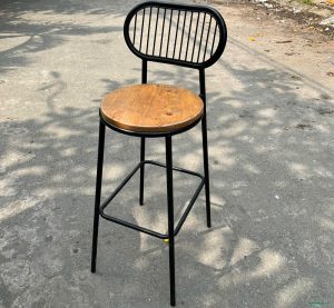 mẫu bàn ghế sắt chân cao kiểu bar