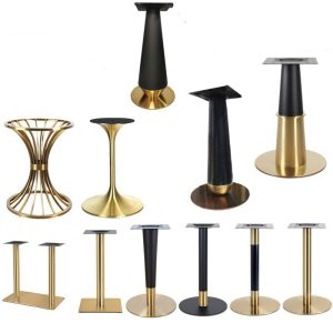 mẫu chân bàn inox mạ vàng đẹp