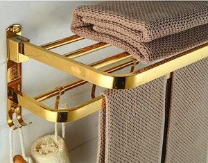 mẫu giá treo khăn inox mạ vàng đẹp