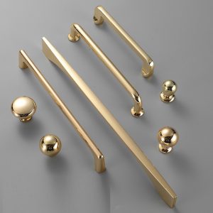 mẫu tay nắm tủ inox mạ vàng đẹp