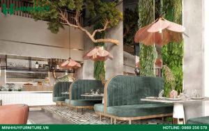 Mẫu thiết kế nội thất nhà hàng Bắc Âu đẹp