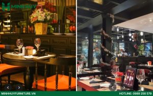 Mẫu thiết kế nội thất nhà hàng beef steak đẹp