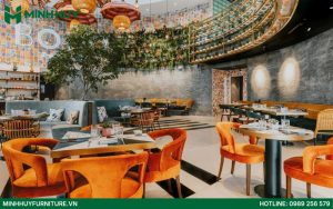 Mẫu thiết kế nội thất nhà hàng Bohemian đẹp