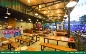 Mẫu thiết kế nội thất nhà hàng buffet đẹp