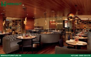 Mẫu thiết kế nội thất nhà hàng Châu Âu đẹp