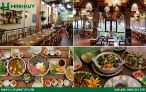 Mẫu thiết kế nội thất nhà hàng đồng quê đẹp