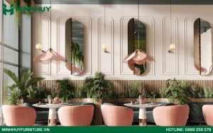 Mẫu thiết kế nội thất nhà hàng hiện đại đẹp