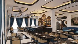 Mẫu thiết kế nội thất nhà hàng Indochine đẹp
