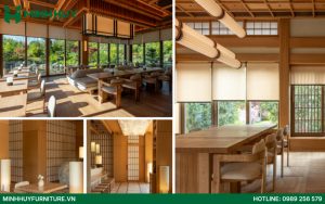 Mẫu thiết kế nội thất nhà hàng Nhật Bản đẹp